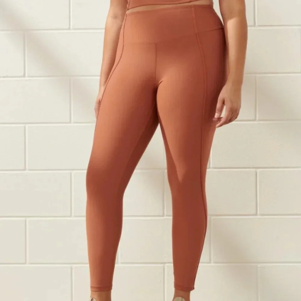 NWT Abercrombie & Fitch  YPB sculptLUX 7/8-Length Legging Size XS Copper